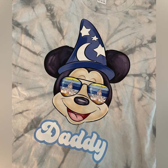 Sorcerer Mickey Daddy tie dye tshirt - Picture 2 of 4